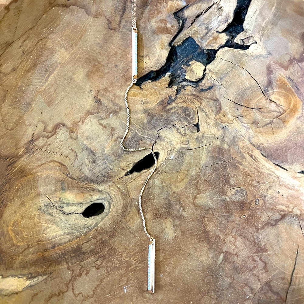Kendra Scott Rose Gold Scott Shelton Lariat EUC